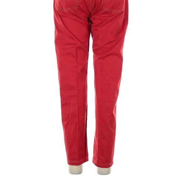 VINTAGE Diesel Jeans 30x30 Red Straight Leg Regular Fit Button Fly Y2K 90s - Picture 4 of 6